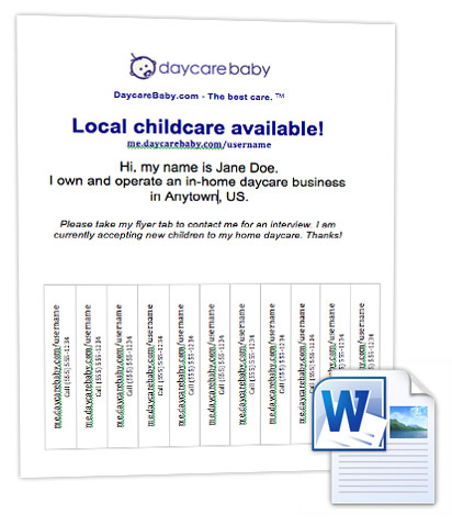 Download the word doc template file